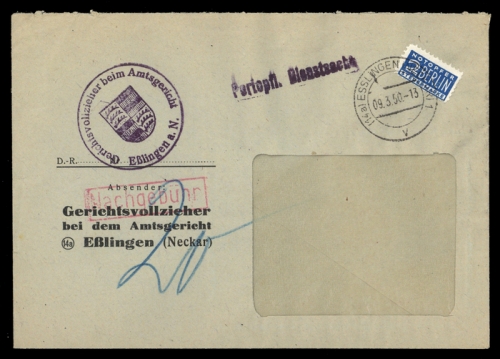 1950, Bundesrepublik Deutschland, Brief