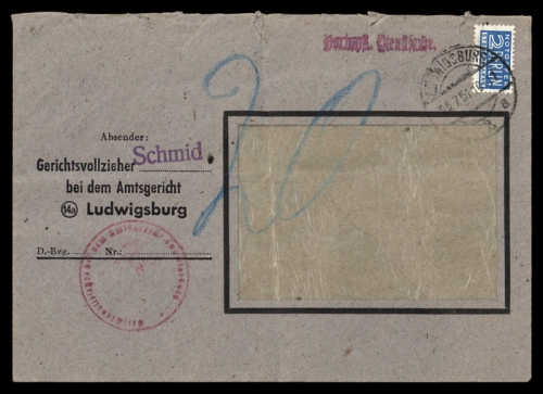 1951, Bundesrepublik Deutschland, Brief
