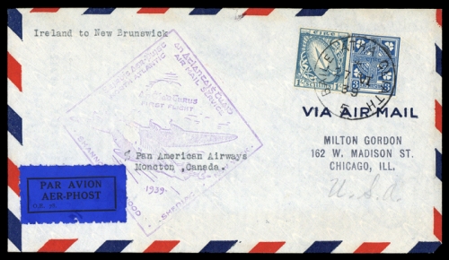 1939, Luftfahrt,Flugpost,internationaleFlugpost bis 1950, Brief