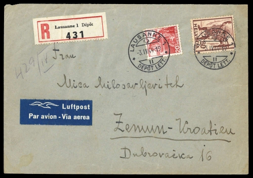 Jugoslawien, Brief