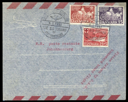 1953, Dänemark, 326-27, 329, Brief