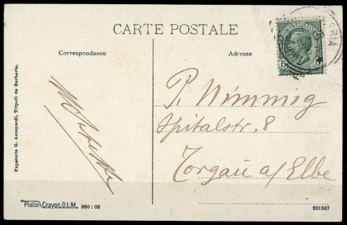 Italienisch-Libyen, I. 88, Brief