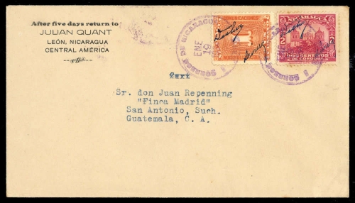 1933, Nicaragua, 641 u.a., Brief