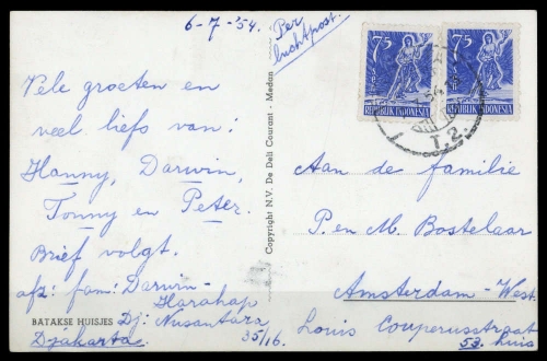 1953, Indonesien, 107 (2), Brief
