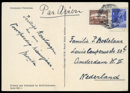 1953, Indonesien, 104, 107, Brief