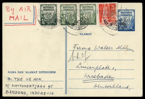 1951, Indonesien, 81 u.a., Brief