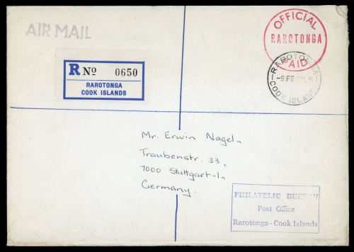 1970, Cook Inseln, Brief