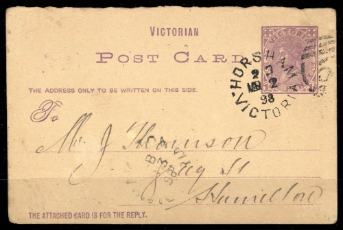 1882, Victoria, P 3 F, Brief
