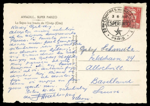 1949, Kunst u. Kultur,Esperanto,, Brief