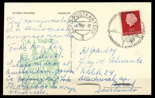 1954, Kunst u. Kultur,Esperanto,, Brief