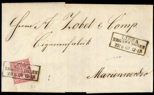 Altdeutschland Norddeutscher Postbezirk, 16, Brief