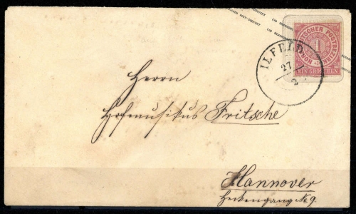Altdeutschland Hannover, NDP U 28 A, Brief