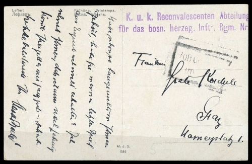 1918, Österreich Feldpost Allgemeine Ausgaben, Brief