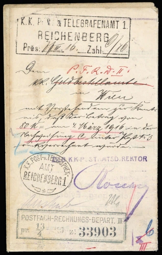 1916, Österreich, Brief