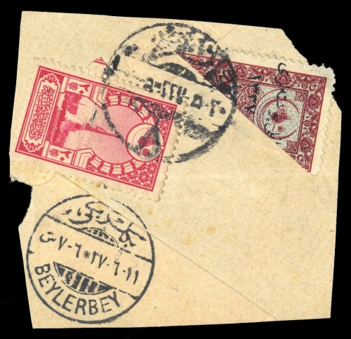1917, Türkei, 632 u.a., Briefst.