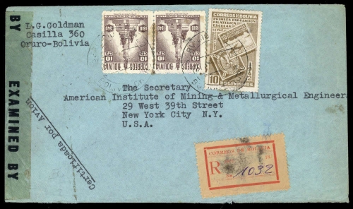 1941, Bolivien, 335, 321, Brief
