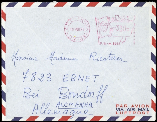 1975, Brasilien, Brief