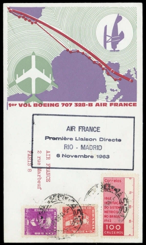 1963, Brasilien, 1018 u.a., Brief