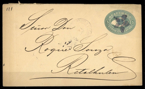1890, Guatemala, U 4, Brief