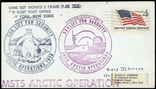 1958, Expeditionen,Arktis,, Brief