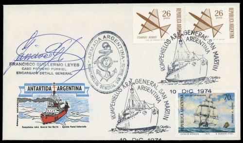 1974, Expeditionen,Antarktis,, Arg. 1086, 1158, Brief
