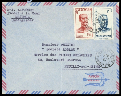 1946, Madagaskar, 401, 395, Brief