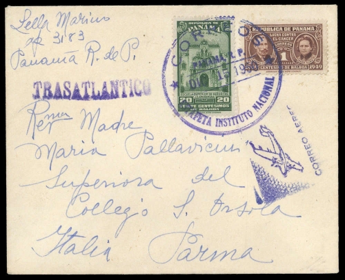 1948, Panama, 332 u.a., Brief