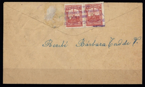 1917, Kolumbien, 245 Var. u.a., Brief