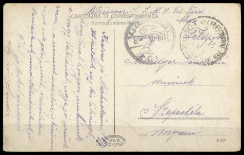 1915, Österreich Feldpost Allgemeine Ausgaben, Brief