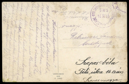 1914, Österreich Feldpost Allgemeine Ausgaben, Brief