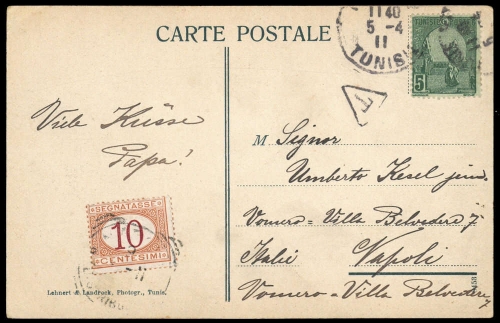 1906, Tunesien, 32 u.a., Brief