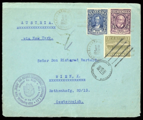 1929, Guatemala, 222-23 u.a., Brief