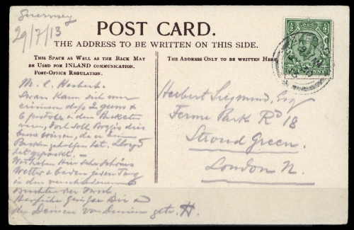 Guernsey, GB 121, Brief
