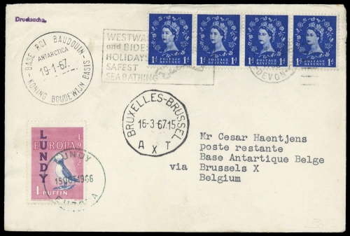 1967, Expeditionen,Antarktis,, GB 319, Brief