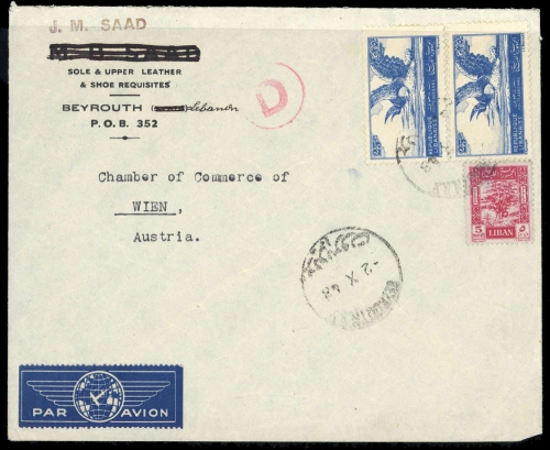 1947, Libanon, 338, 356, Brief
