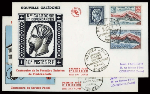 1960, Neukaledonien, 370-76, FDC