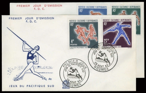 1963, Neukaledonien, 388-91, FDC