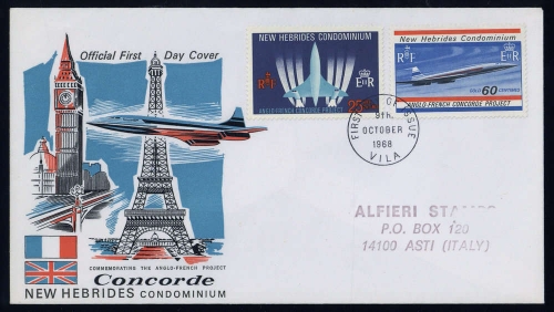 1968, Vanuatu, 273-74, FDC