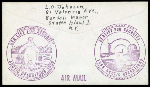 1958, Expeditionen,Arktis,, Brief