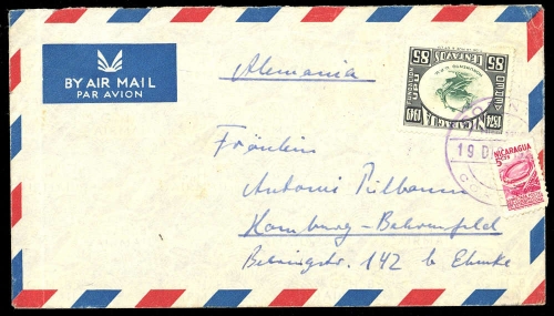 1950, Nicaragua, 1019 u.a., Brief