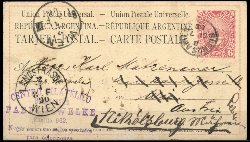 1879, Argentinien, P 3, Brief