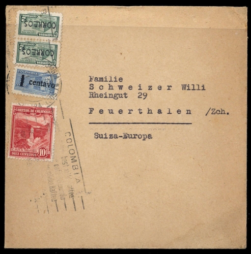 1948, Kolumbien, 376 u.a., Brief