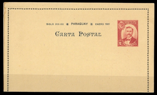 1900, Paraguay, K 4, Brief