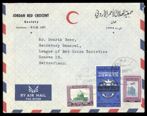 1954, Jordanien, 321 u.a., Brief