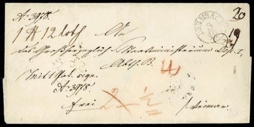 Altdeutschland Thurn und Taxis, Brief