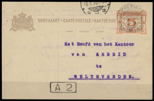 1930, Niederländisch Indien, P, Brief