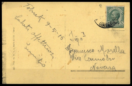1912, Italienisch-Libyen, 3, Brief