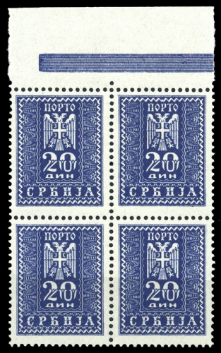 1943, Deutsche Besetzung II. WK Serbien, P 22 (4), *