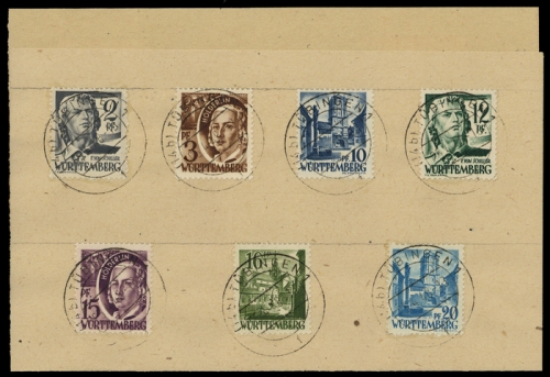 1947, Französische Zone Württemberg, 1-13, Brief