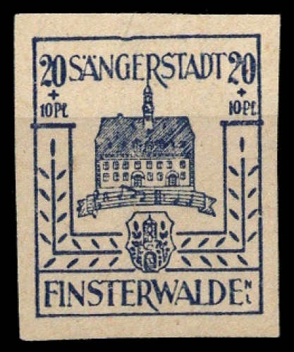 1945, Deutsche Lokalausgabe Finsterwalde, 8 Var., **